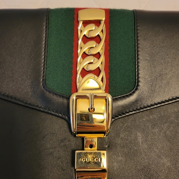 Gucci Sylvie web leather - Picture 6 of 10